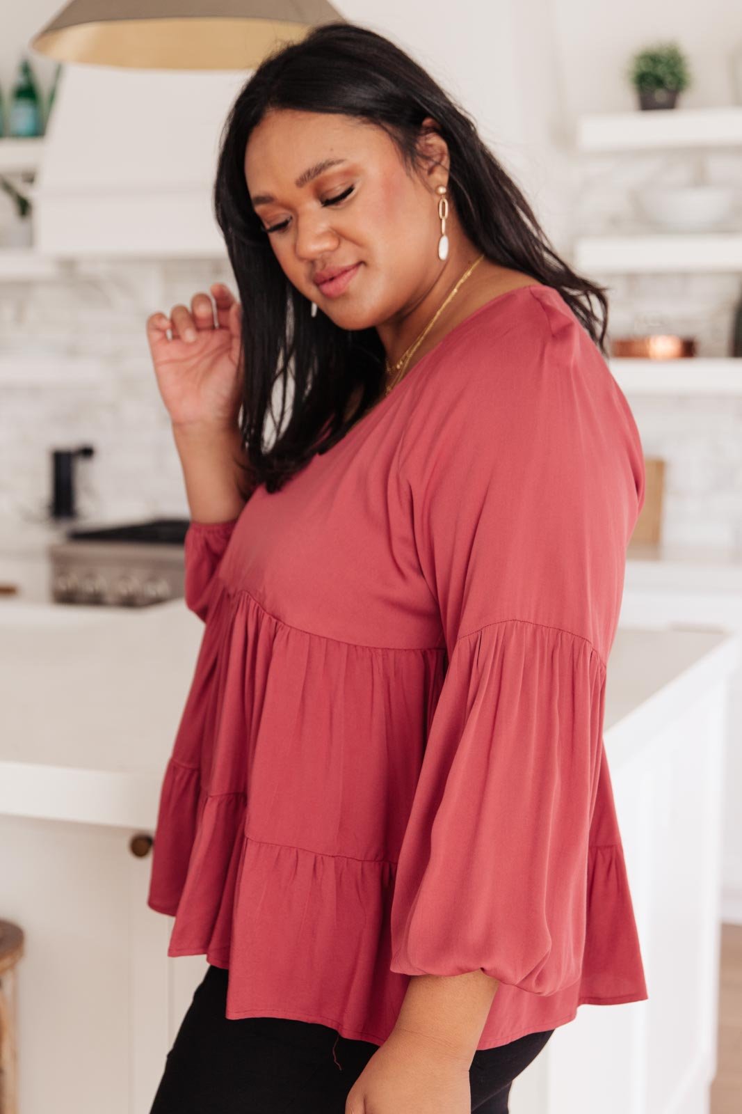 Sassy Swing Tiered Top (Online Exclusive) - Uptown Boutique Ramona