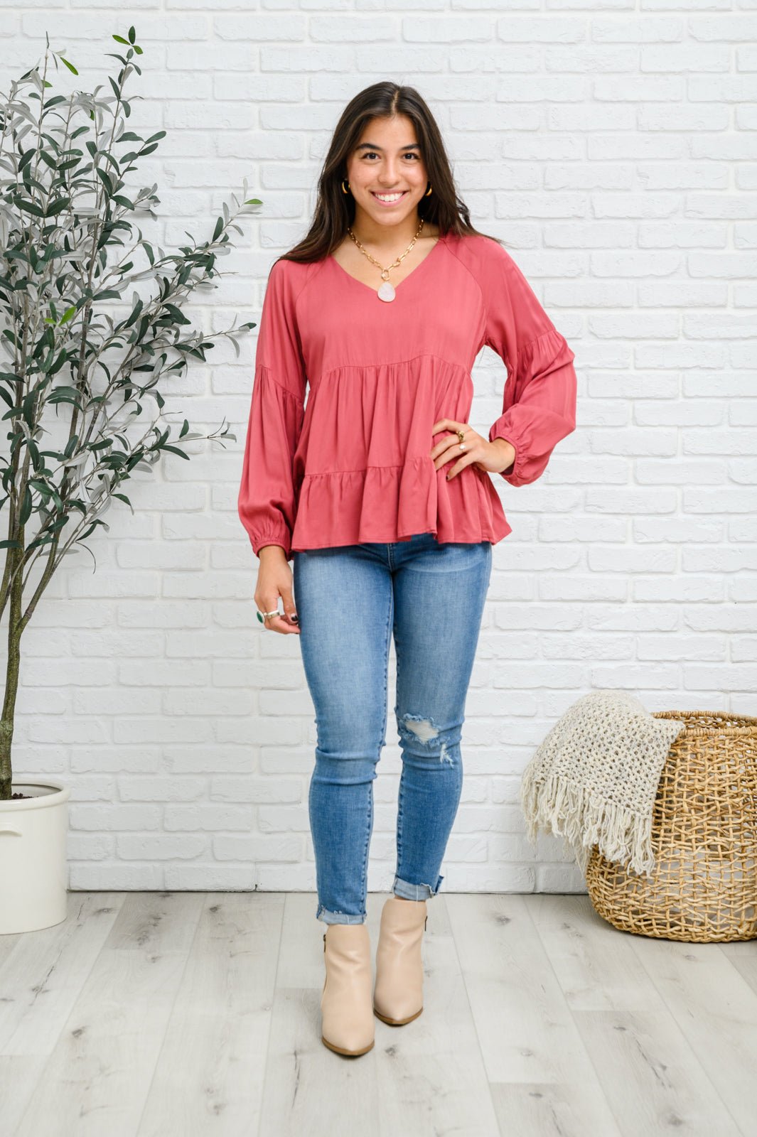 Sassy Swing Tiered Top (Online Exclusive) - Uptown Boutique Ramona