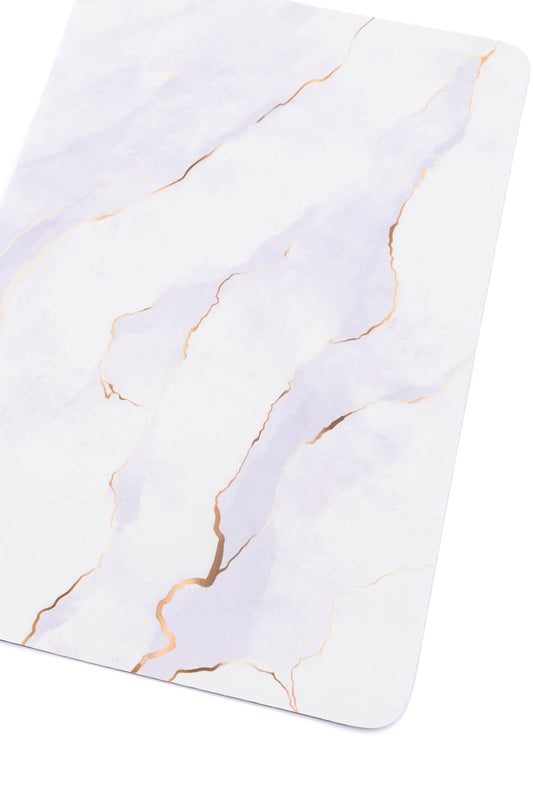 Say No More Luxury desk pad in White Marble (Online Exclusive) - Uptown Boutique Ramona