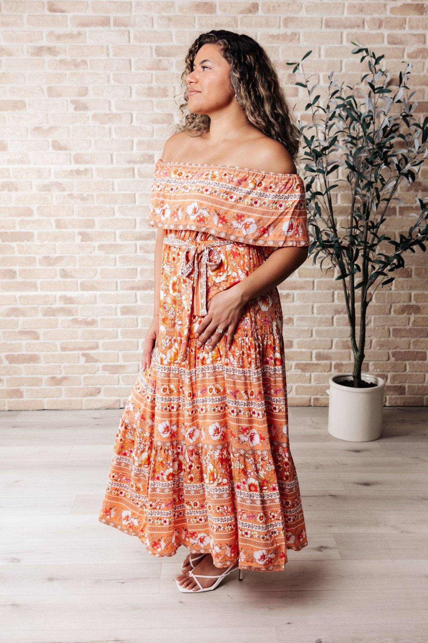 Say You Love Me Off Shoulder Dress (Online Exclusive) - Uptown Boutique Ramona