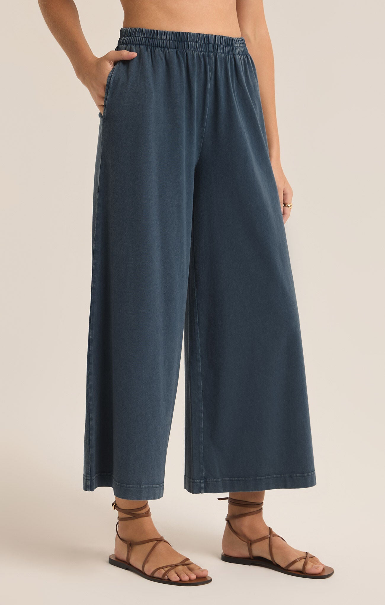 SCOUT JERSEY FLARE PANT - Uptown Boutique Ramona