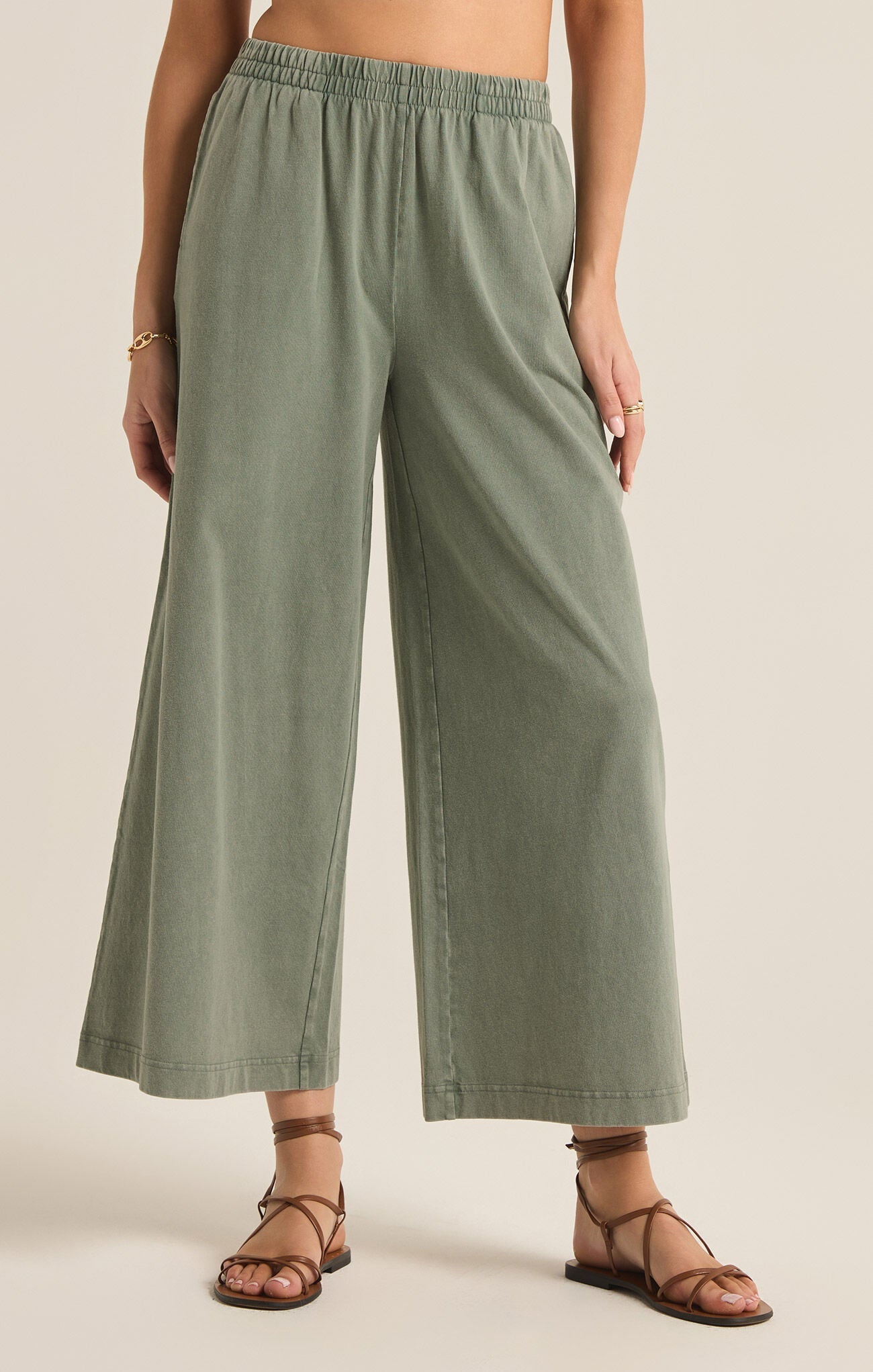 SCOUT JERSEY FLARE PANT - Uptown Boutique Ramona