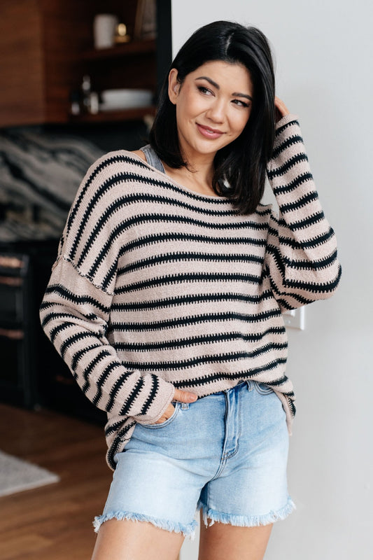 Self Assured Striped Sweater (Online Exclusive) - Uptown Boutique Ramona