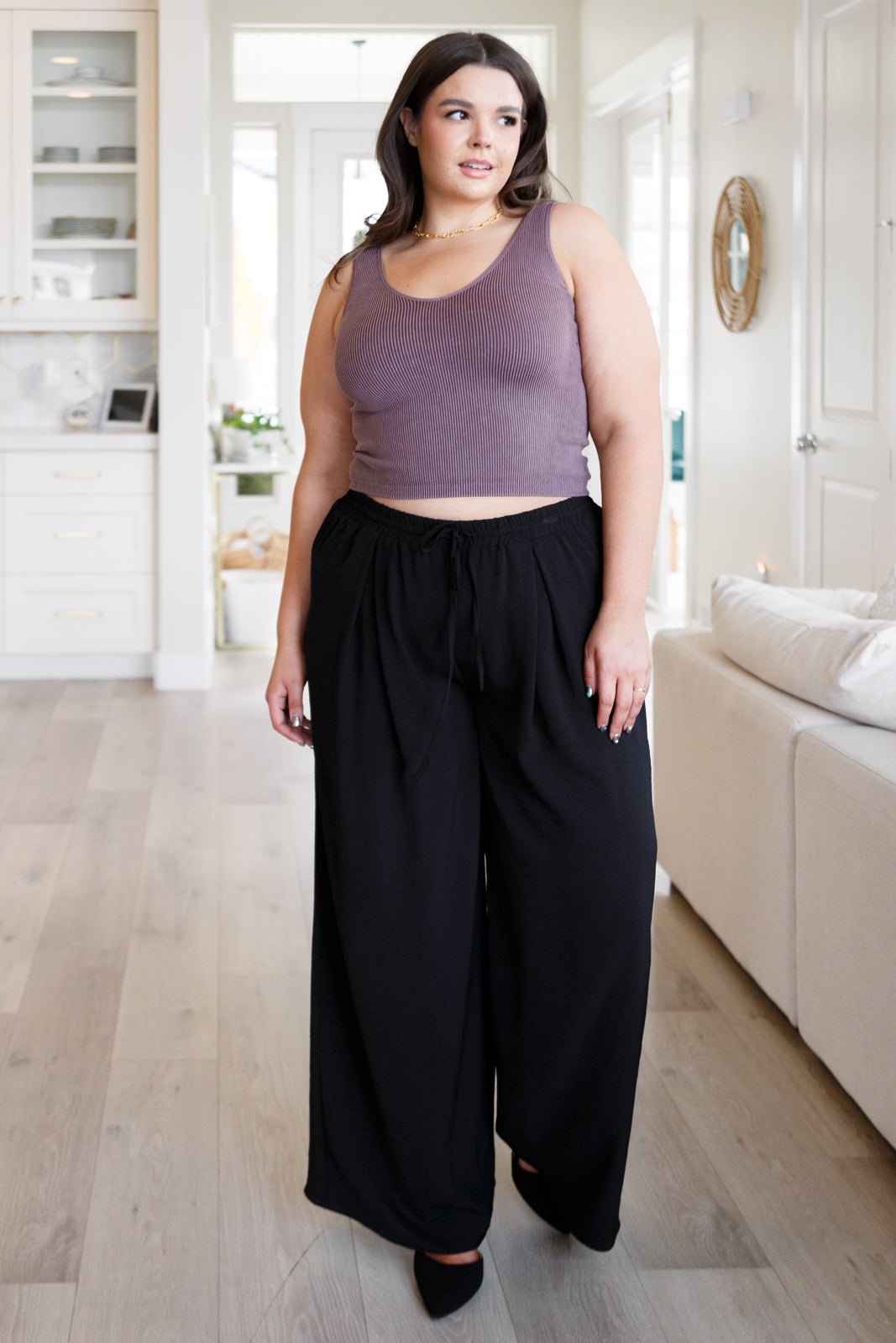 Send it On Wide Leg Pants (Online Exclusive) - Uptown Boutique Ramona