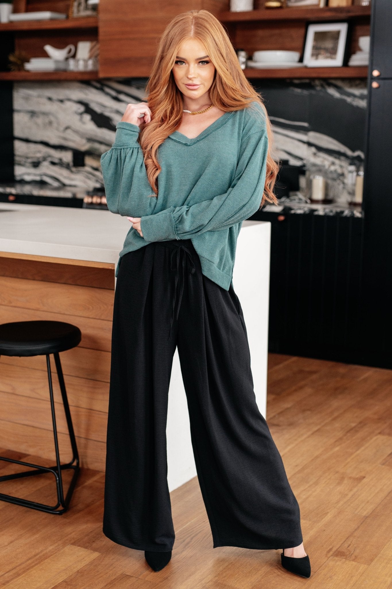 Send it On Wide Leg Pants (Online Exclusive) - Uptown Boutique Ramona