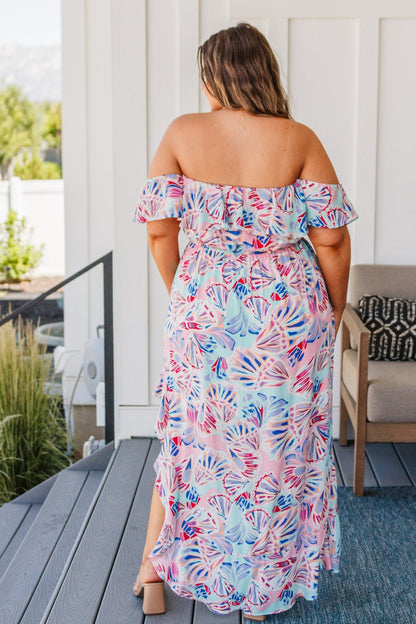 She Sells Sea Shells Maxi Dress (Online Exclusive) - Uptown Boutique Ramona