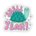 "Shell yeah" turtle sticker - Uptown Boutique Ramona