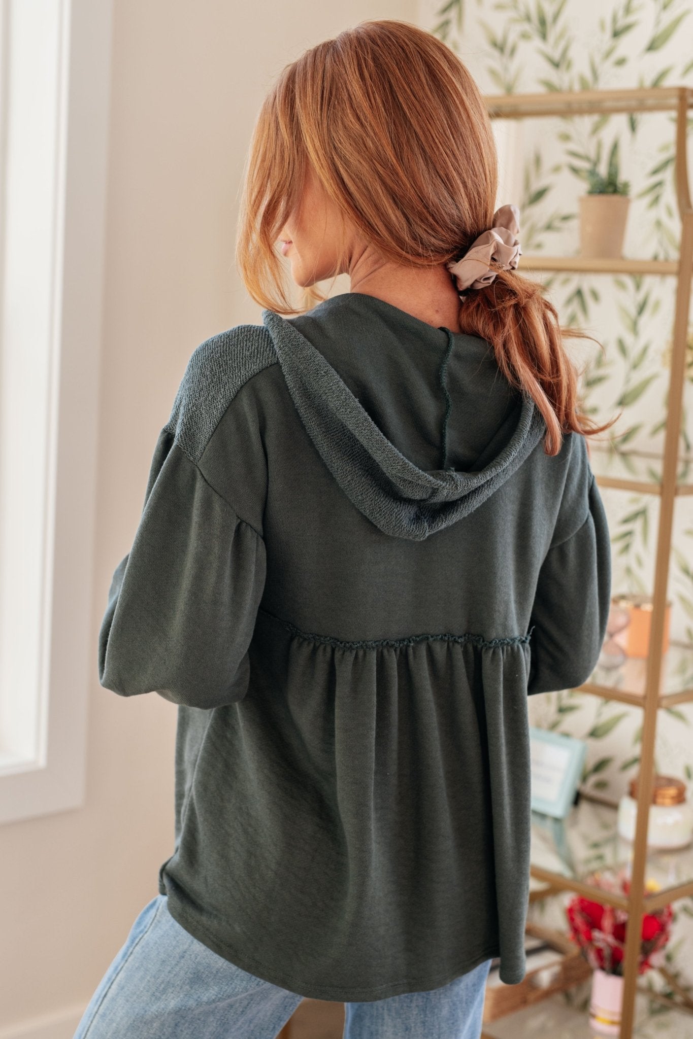 She's Not Wrong Hooded V - Neck Pullover (Online Exclusive) - Uptown Boutique Ramona