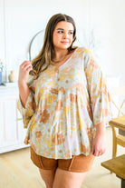 Singled Out Floral Blouse in Green (Online Exclusive) - Uptown Boutique Ramona