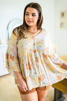 Singled Out Floral Blouse in Green (Online Exclusive) - Uptown Boutique Ramona