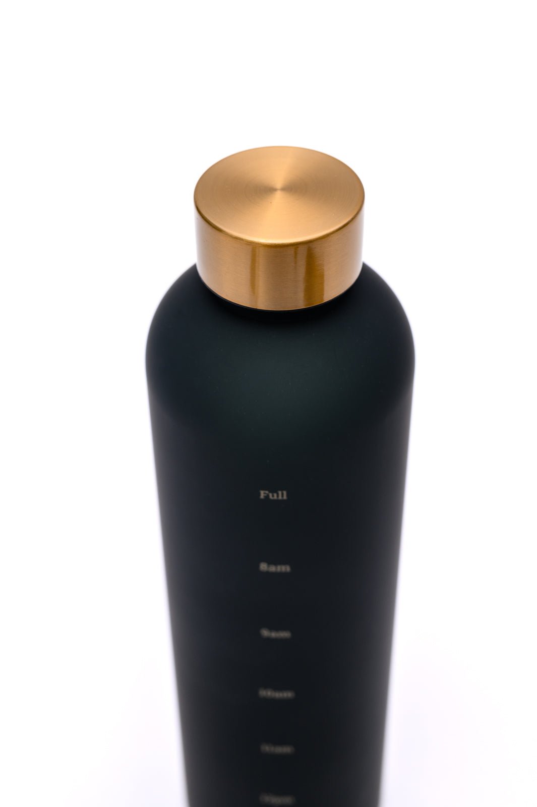 Sippin' Pretty 32 oz Translucent Water Bottle in Black & Gold (Online Exclusive) - Uptown Boutique Ramona