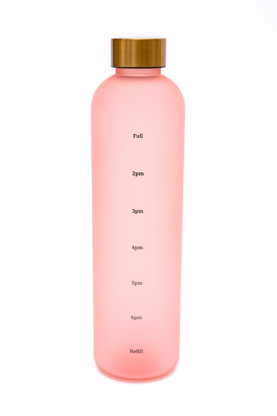 Sippin' Pretty 32 oz Translucent Water Bottle in Pink & Gold (Online Exclusive) - Uptown Boutique Ramona