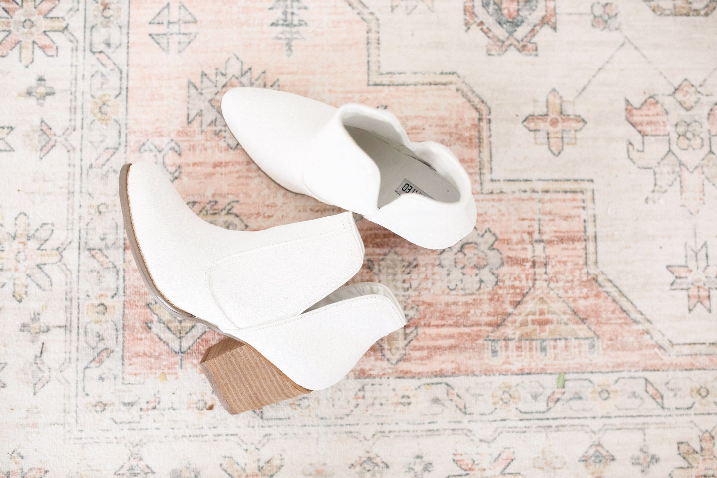 Fiera Booties in White (Online Exclusive)