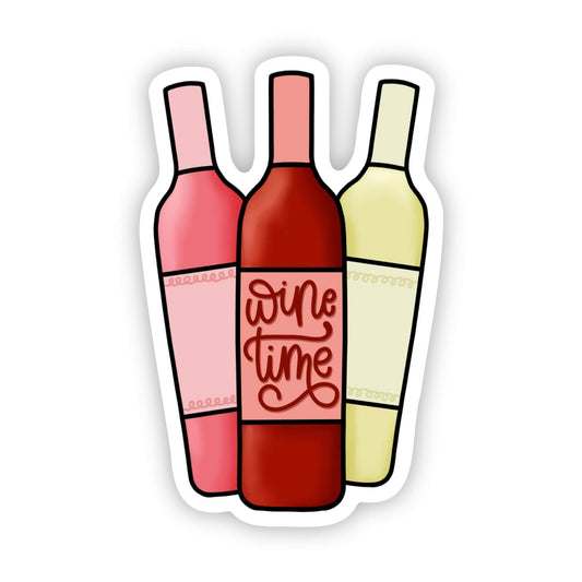 "Wine Time" Sticker - Uptown Boutique Ramona