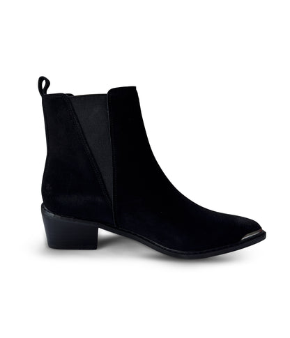 Wylie Suede Ankle Boot in Black (Online Exclusive)