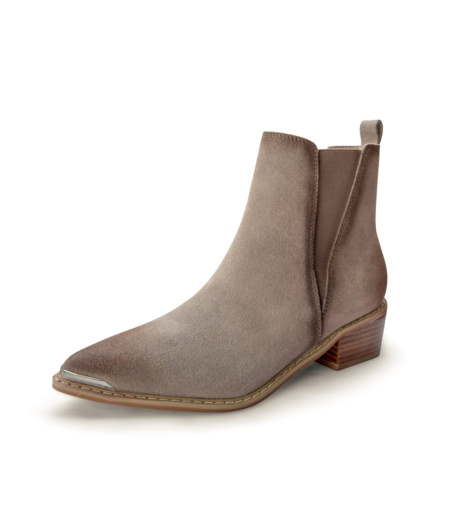 Wylie Suede Ankle Boot in Taupe (Online Exclusive)