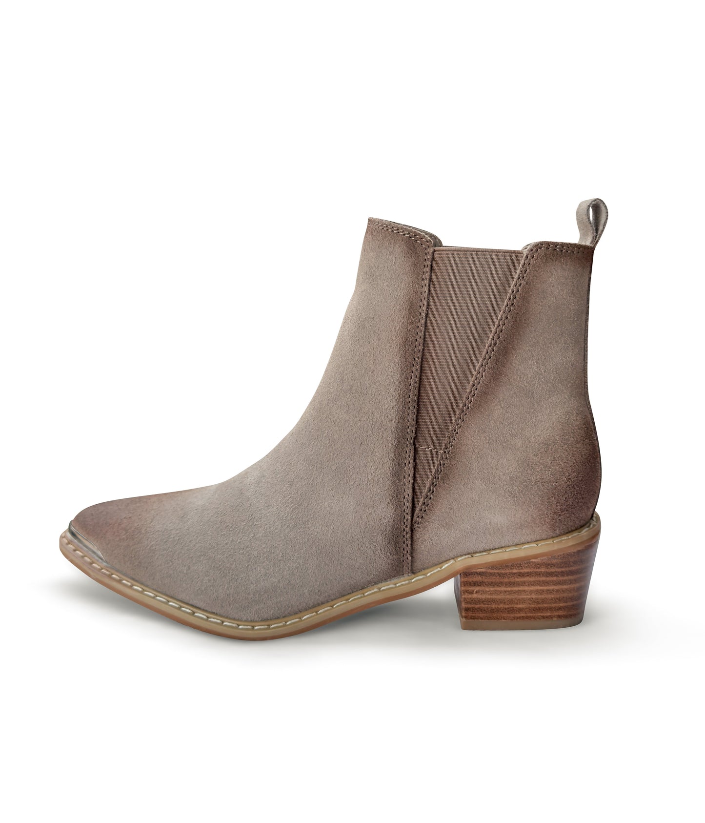 Wylie Suede Ankle Boot in Taupe (Online Exclusive)