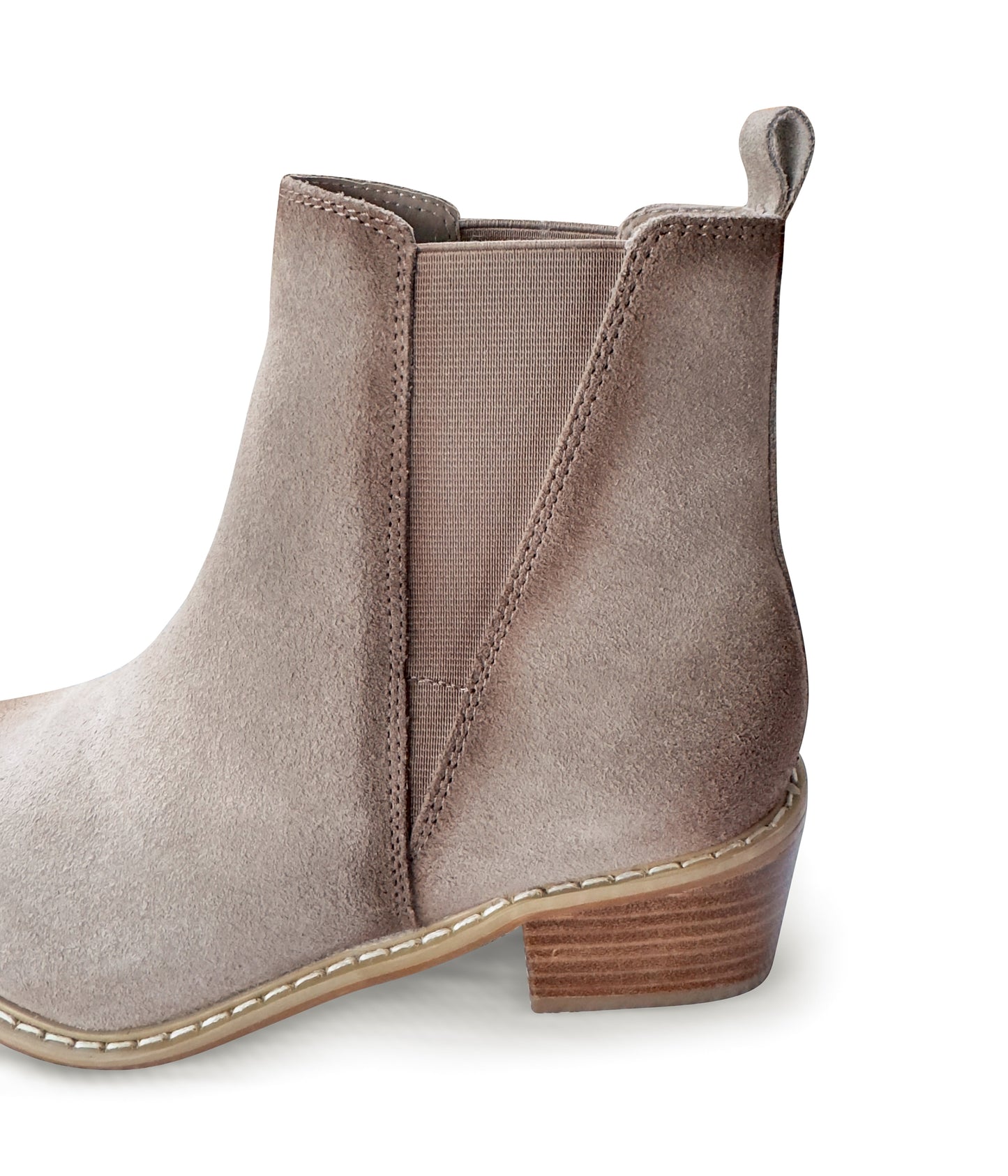 Wylie Suede Ankle Boot in Taupe (Online Exclusive)