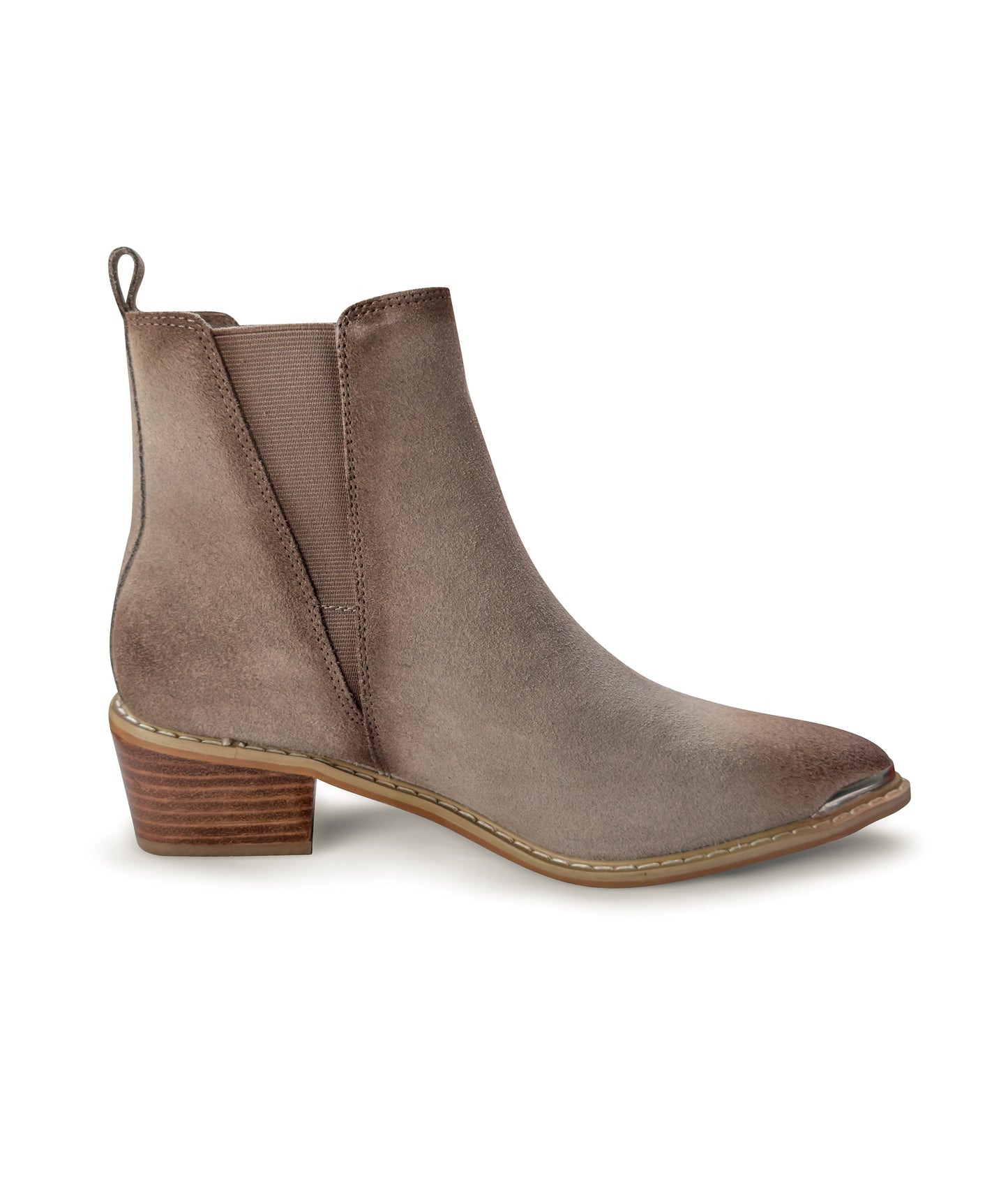 Wylie Suede Ankle Boot in Taupe (Online Exclusive)