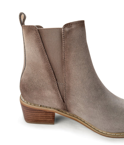 Wylie Suede Ankle Boot in Taupe (Online Exclusive)