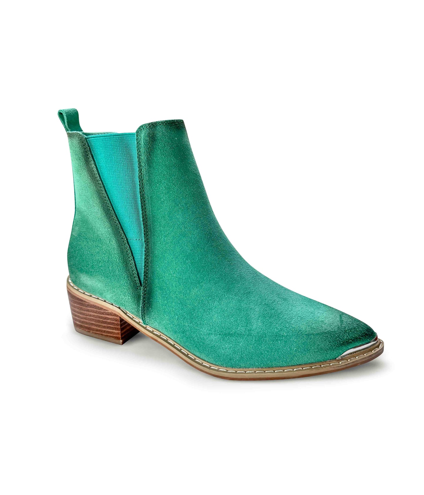 Wylie Suede Ankle Boot in Teal (Online Exclusive)