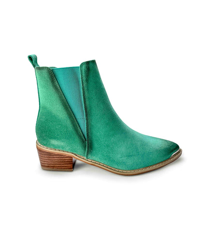 Wylie Suede Ankle Boot in Teal (Online Exclusive)