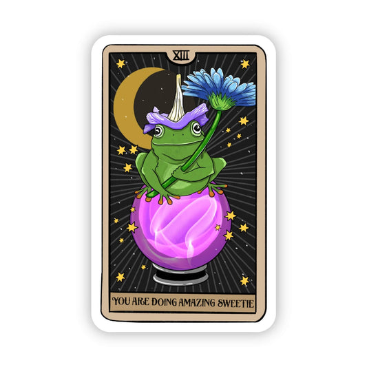 "You are doing amazing sweetie" Tarot Card Sticker - Uptown Boutique Ramona