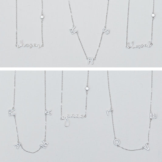 Luxe Identity Necklaces - Silver