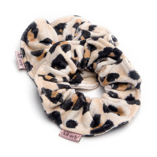 Microfiber Towel Scrunchies - Leopard