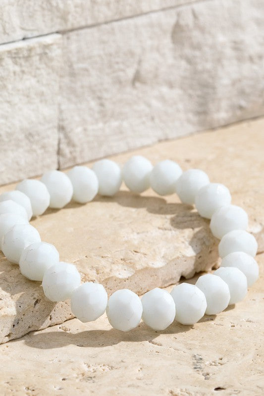 Just One Miracle Beaded Stretch Bracelet