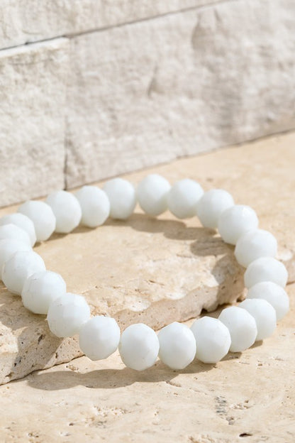 Just One Miracle Beaded Stretch Bracelet