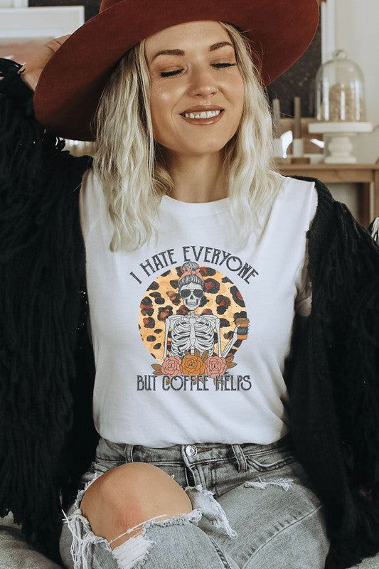 Hate Everyone But Coffee Helps Graphic Tee (Online Exclusive)