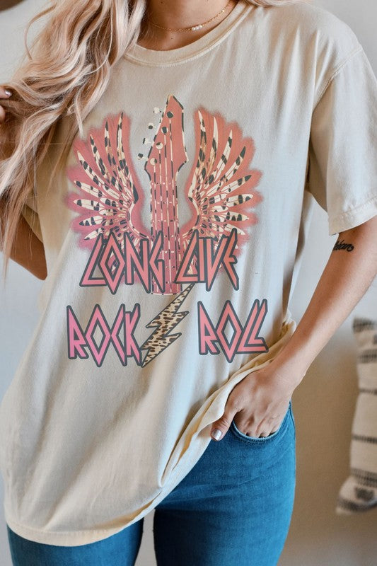 T-shirt graphique surdimensionné Long Live Rock (exclusivité en ligne)