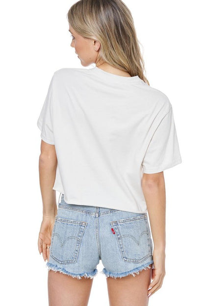 Let's Go Girls Cropped Graphic Tee