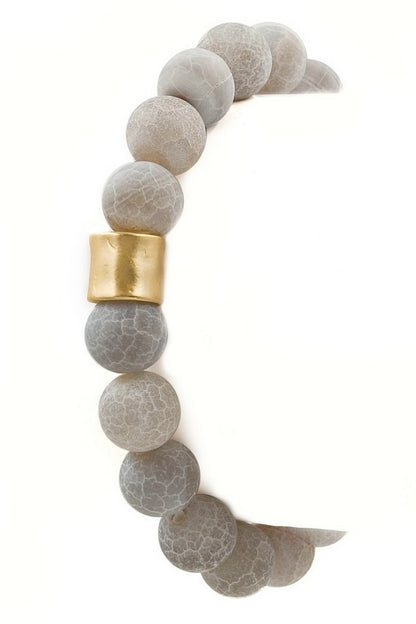 Semi-Precious Stone Stretch Bracelet