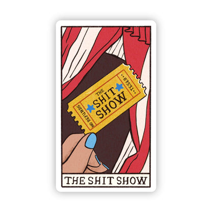Carte de tarot "The Shit Show" Sticker