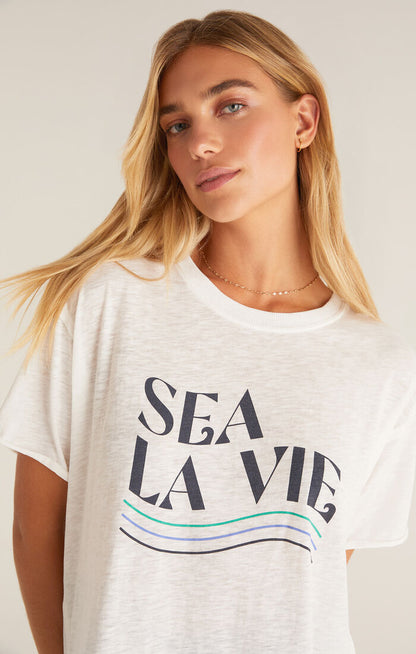 Oversized Sea La Vie Tee