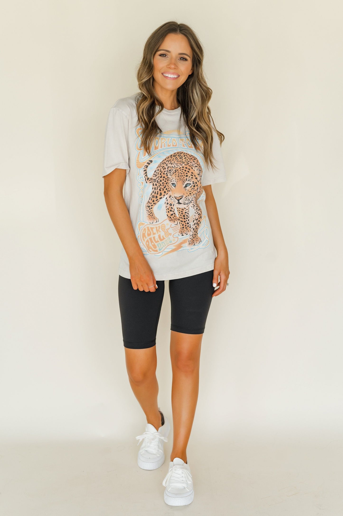 World Tour Rock & Roll Oversized Graphic Tee