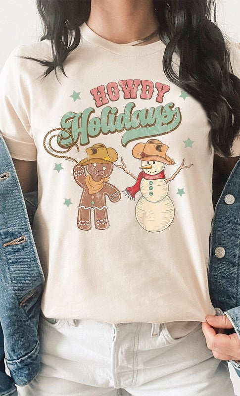 Retro Howdy Holidays Graphic Tee *HC