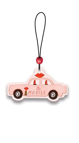 Désodorisant mobile pour voiture rouge à lèvres - Ruby Blossoms