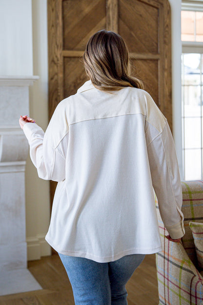 All A Dream Shacket In Ivory (Online Exclusive)