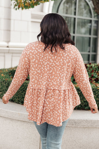 All About Flowers Top In Ginger (Online Exclusive)