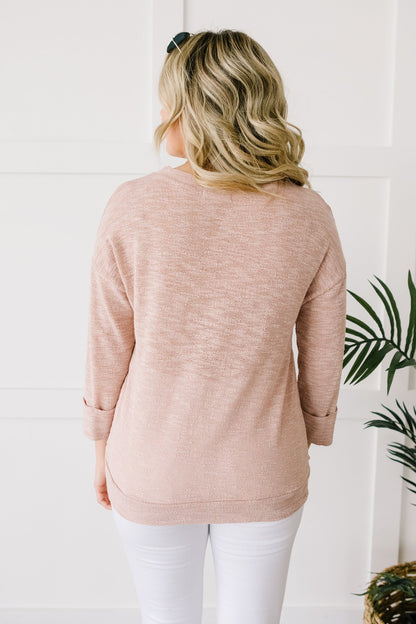 All Over It Top In Dusty Pink (Online Exclusives)