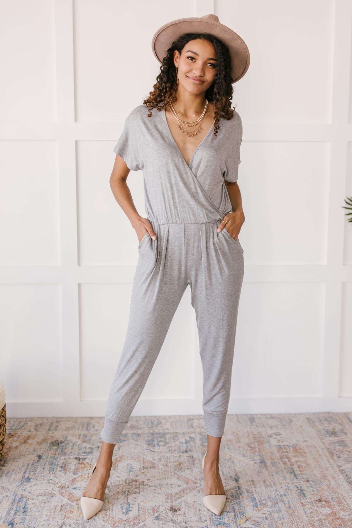 Already Ready Jumpsuit in Grey (Online Exclusives)