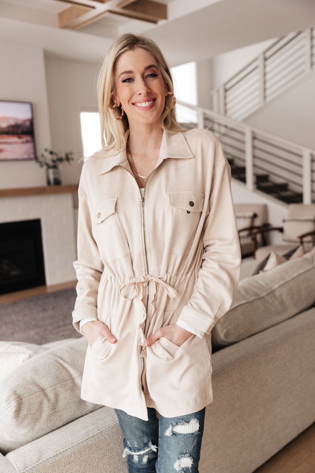 Aniston Everyday Jacket In Ivory (Online Exclusive)
