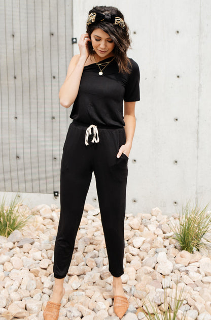 Arm And A Leg Jumpsuit In Black (Online Exclusive)