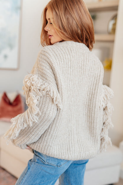 Ask Me About It Fringe Cardigan (Online Exclusive)