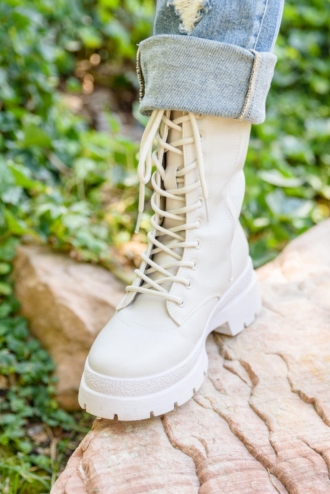 Autumn Feels Combat Boots (Online Exclusive)