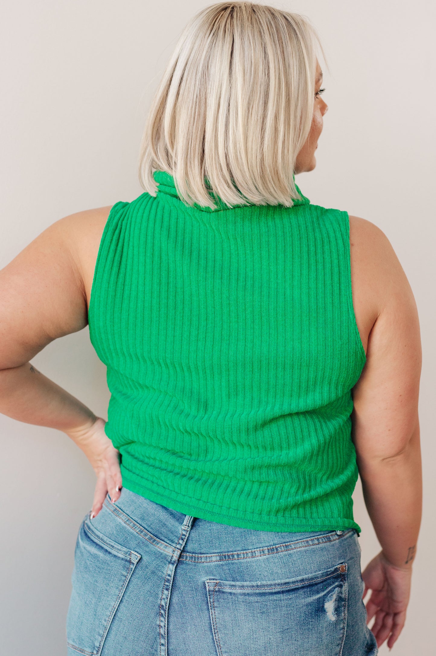 Before You Go Sleeveless Turtleneck Sweater (Online Exclusive)