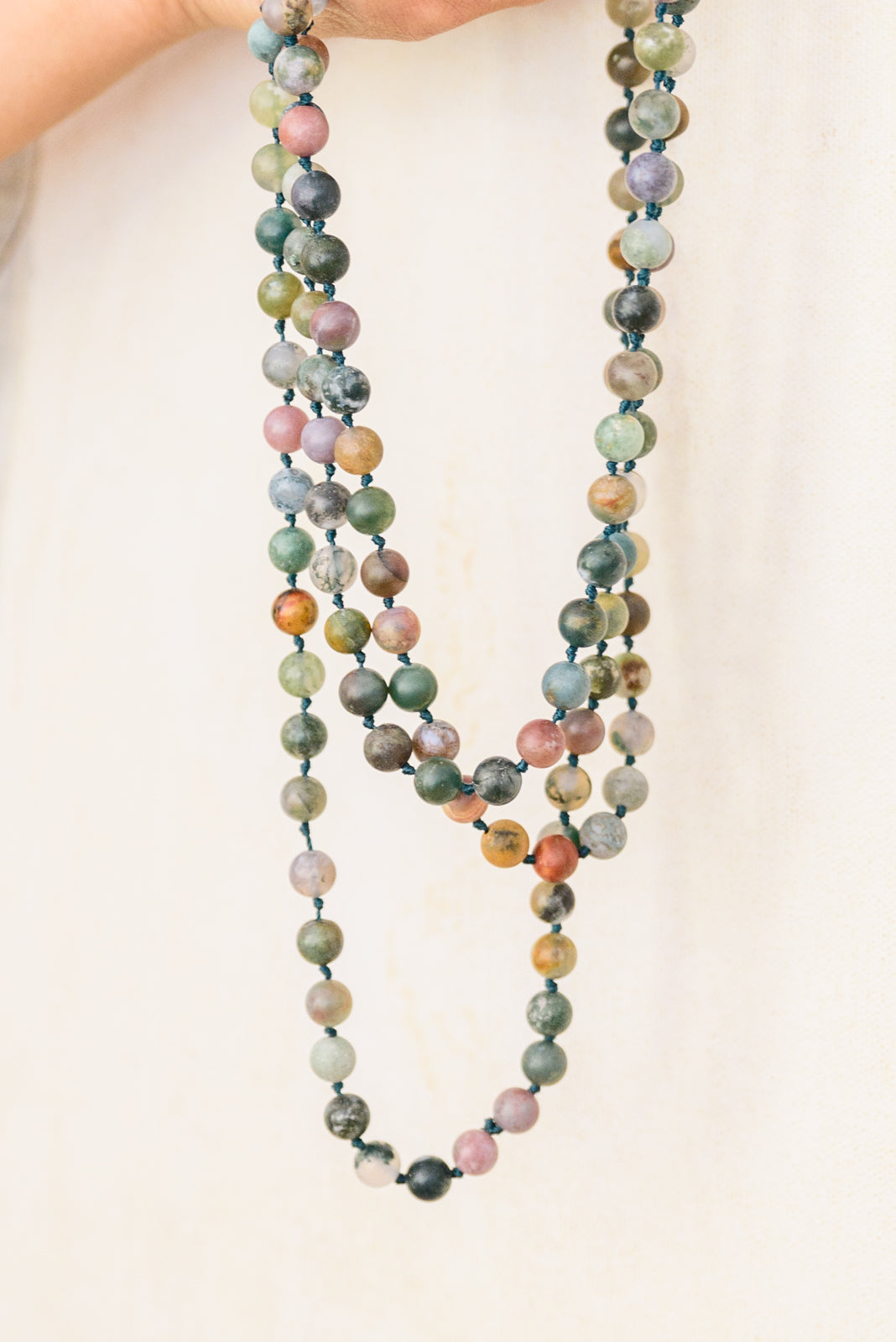 Blissful Beaded Necklace in Dark Green (Online Exclusive)